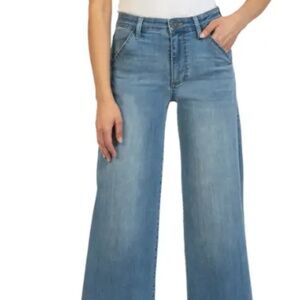 Kut from the Kloth Meg Fab Ab Blue Flare Wide Leg Jeans